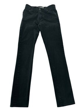 LEVI’S / Black Denim Authentic 2010s 510 Super Skinny Jeans / W30 L32 / Emo Goth